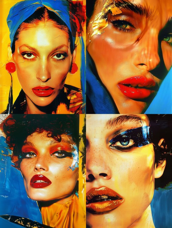 Vibrant Avant Garde Beauty Portraits