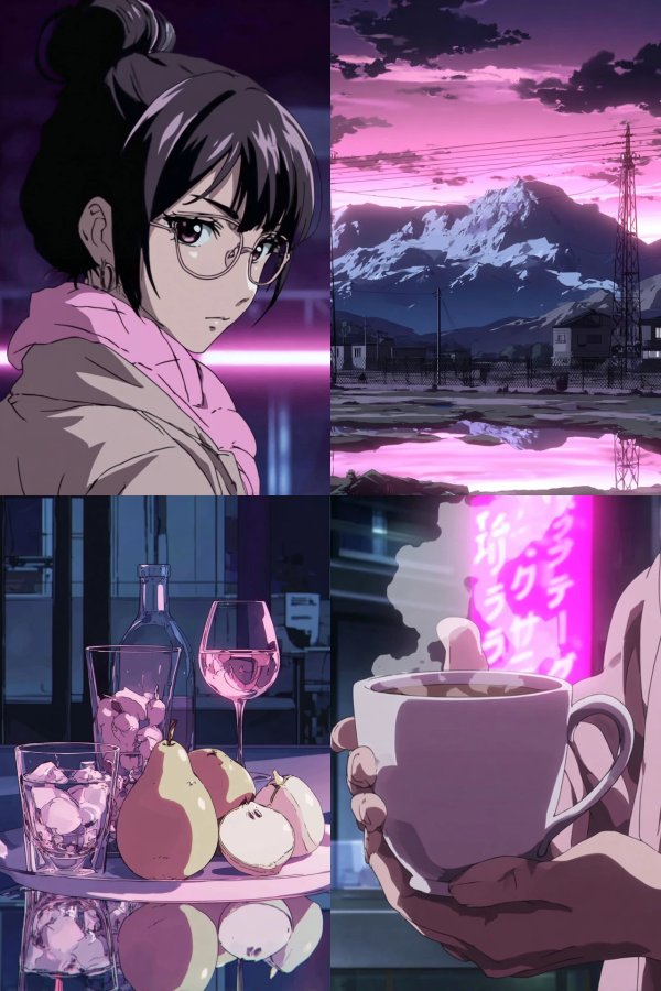 Neon Noir Anime Aesthetic