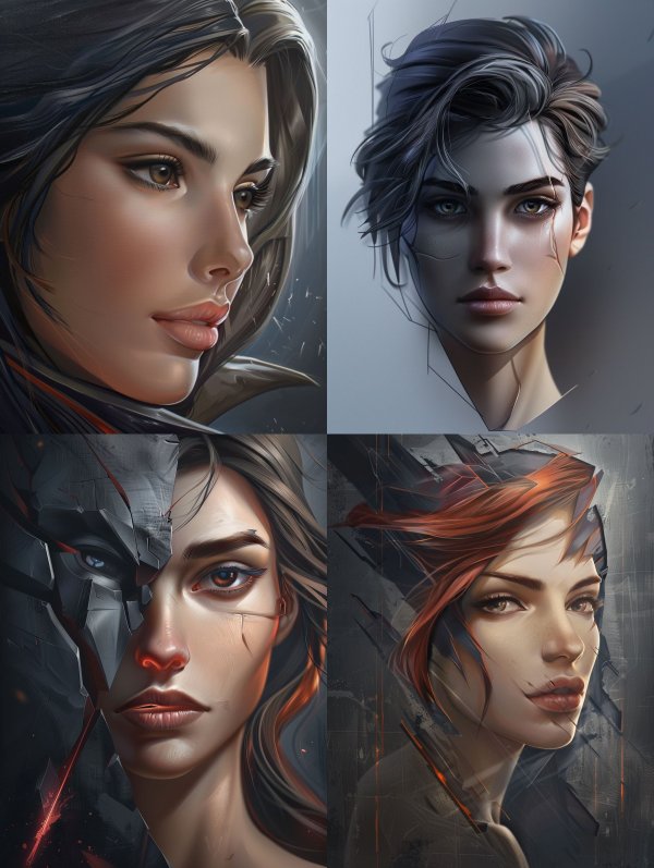 Ethereal Digital Portrait Glow