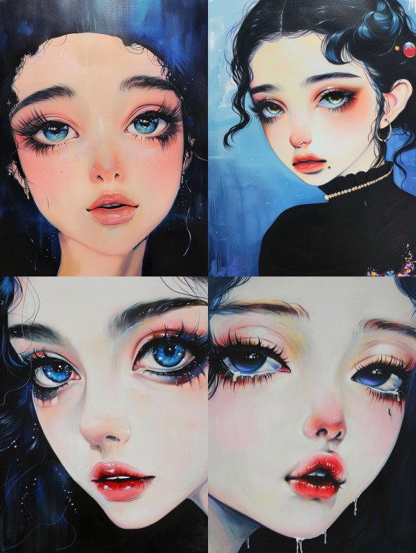 Celestial Azure Gaze