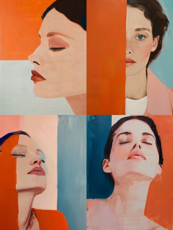 Serene Gaze in Warm Hues