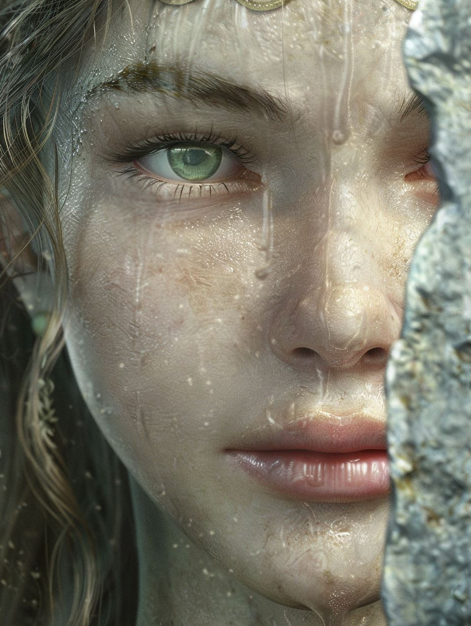 Ethereal Gaze of Dewy Light