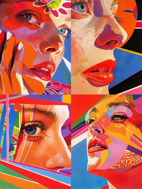 Psychedelic Prism Portrait