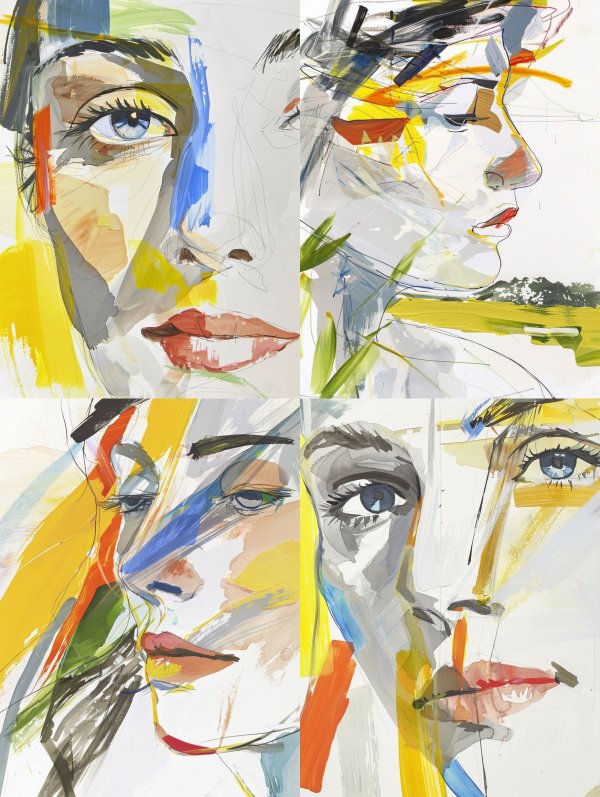 Abstract Prism Portrait