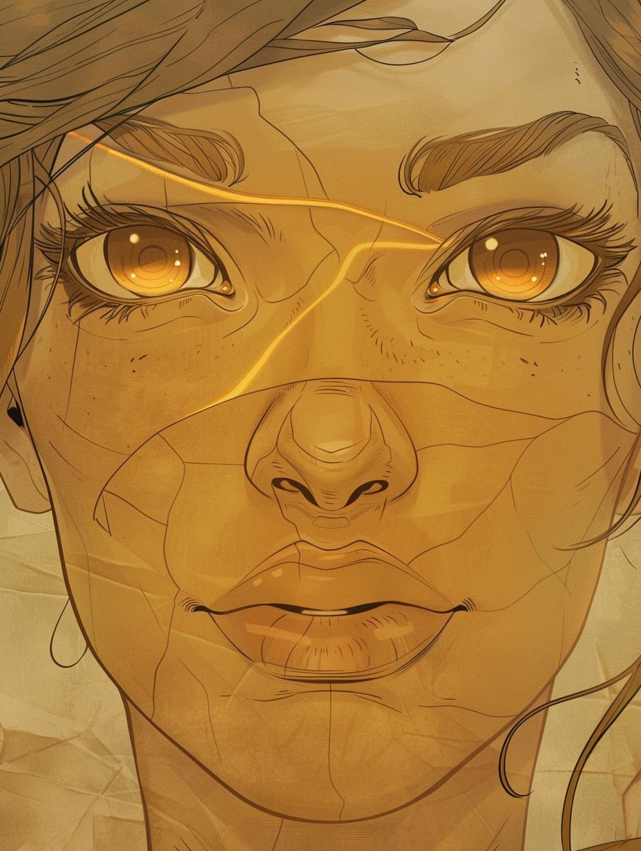 Amber Ink Gaze