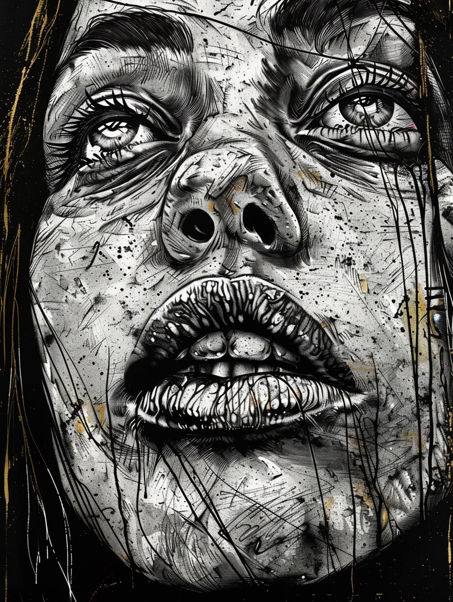 Gilded Decay Portrait Study
