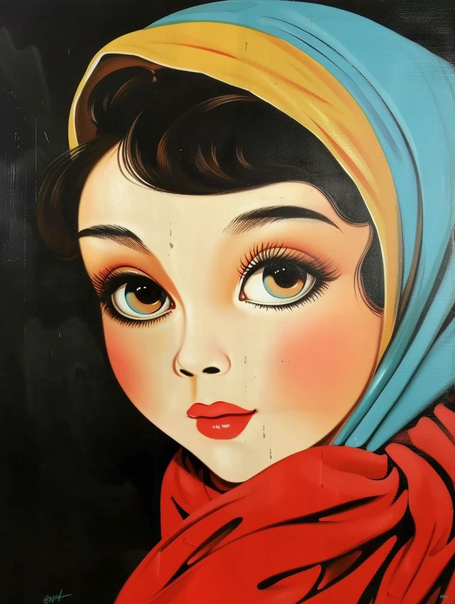 Vintage Doll Gaze