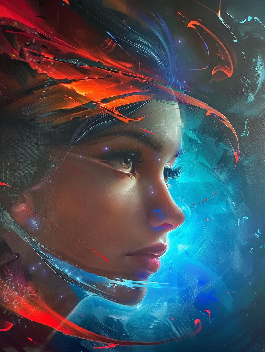 Celestial Prism Portrait of Light