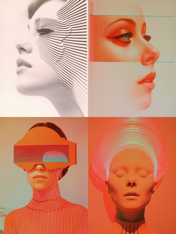 Linear Ethereal Portrait