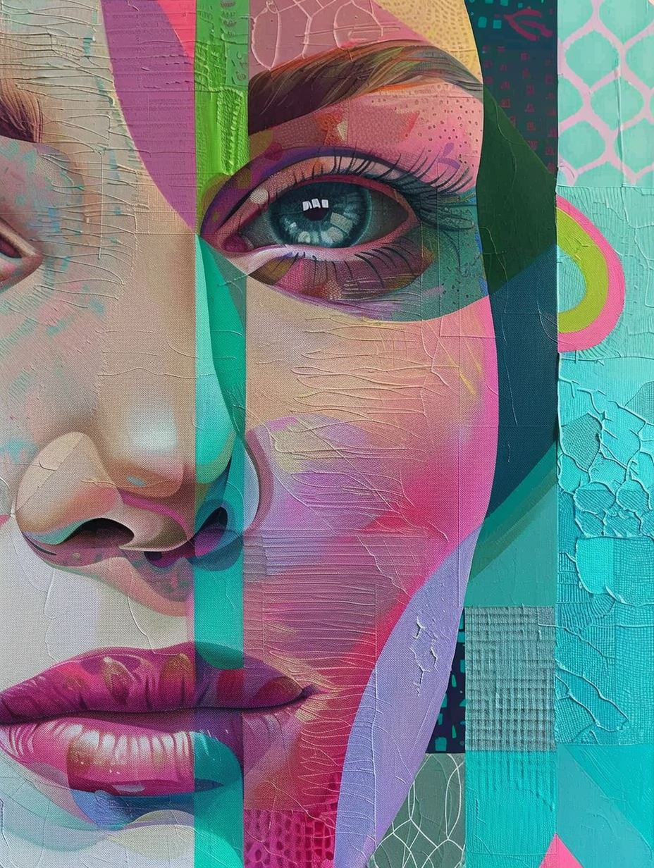 Prismatic Fragment Portrait