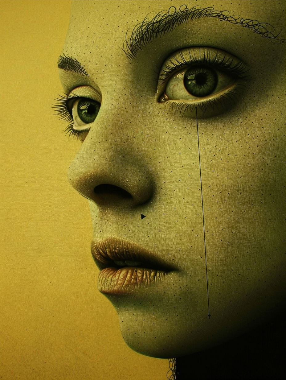 Fragmented Soul in Desert Haze