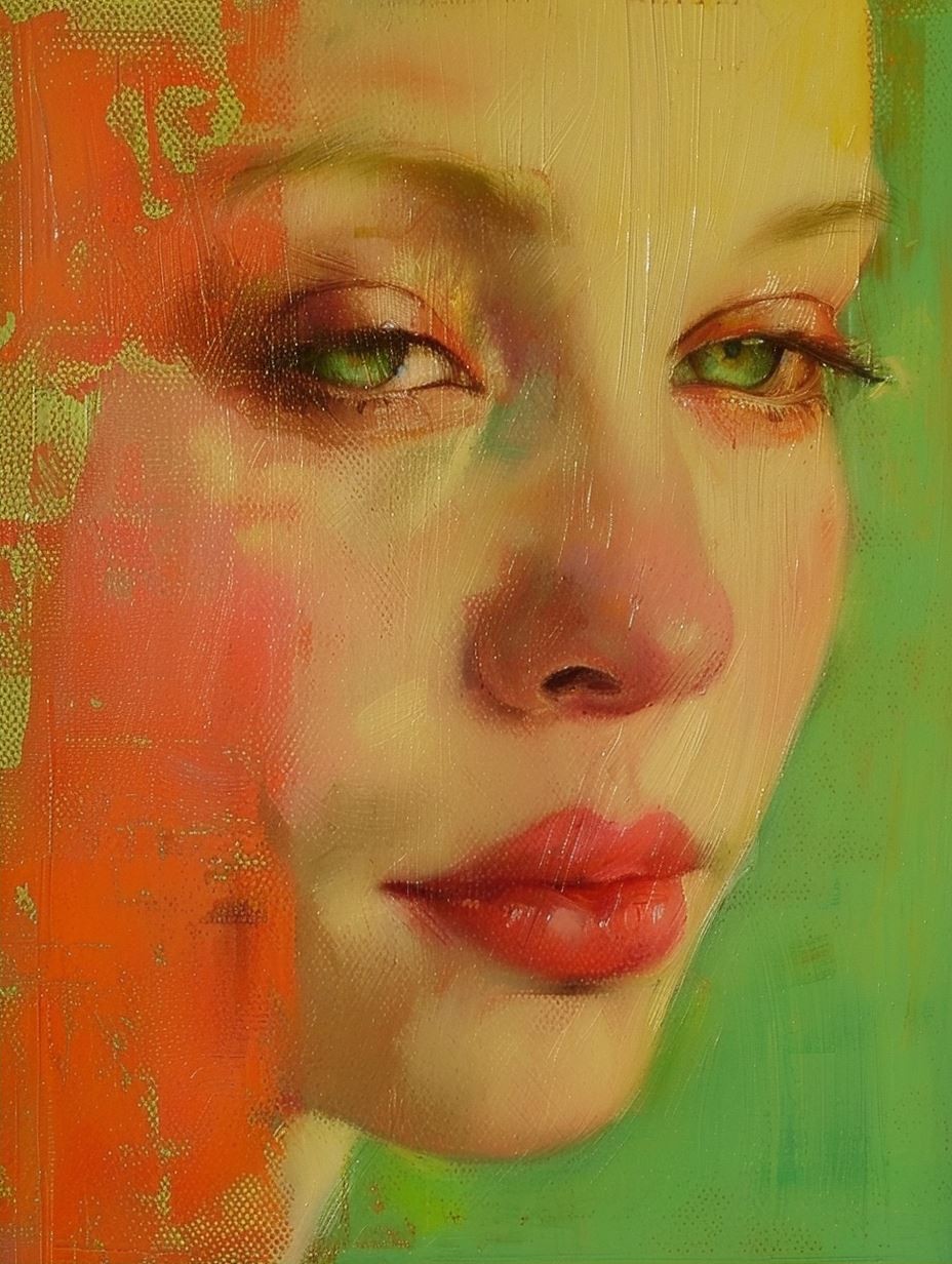 Ethereal Neon Portrait Study