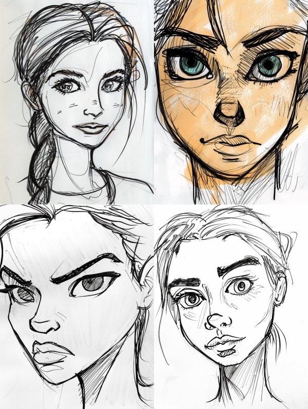 Ink Sketch Portrait