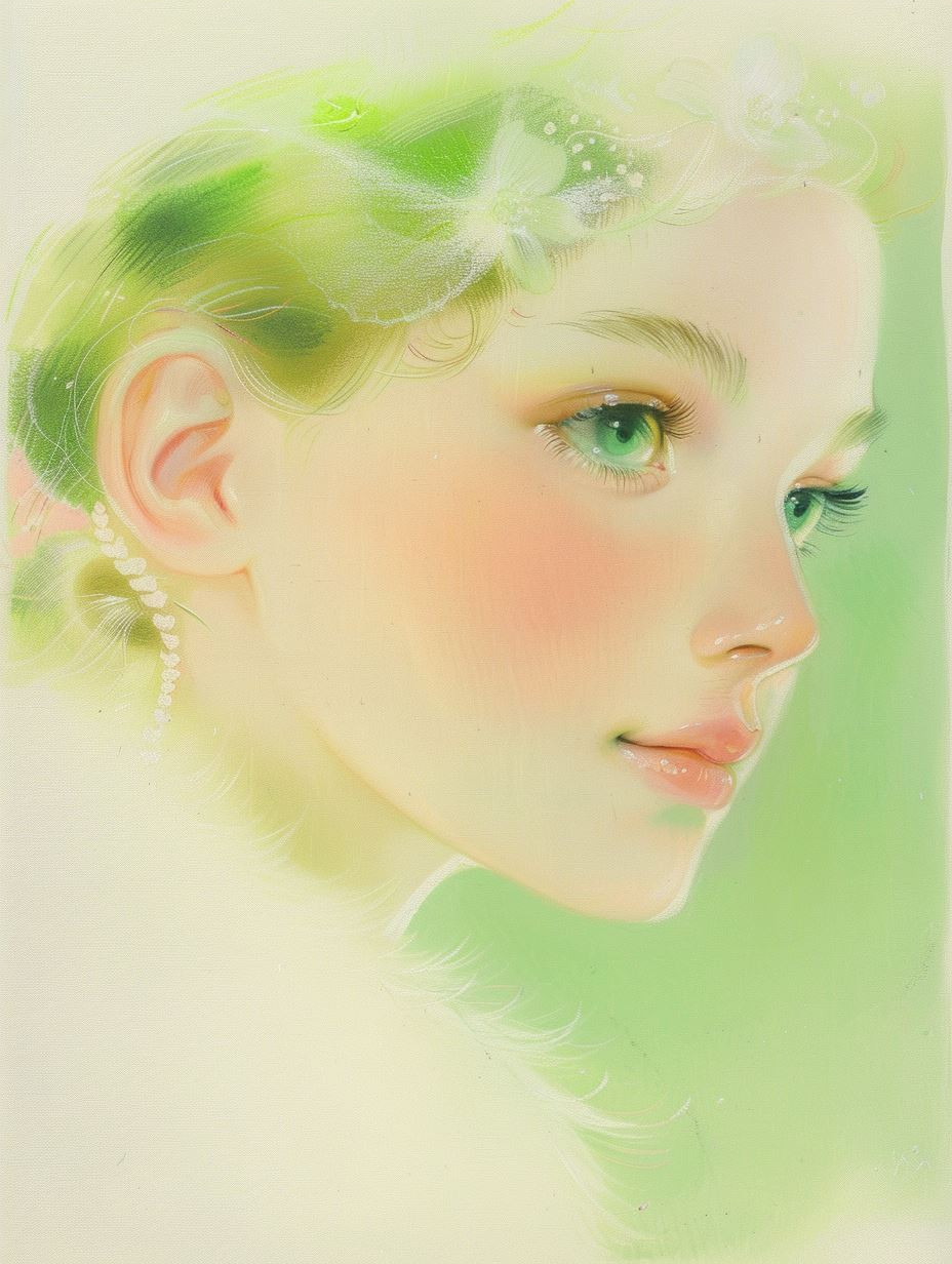 Ethereal Pastel Dream Portrait