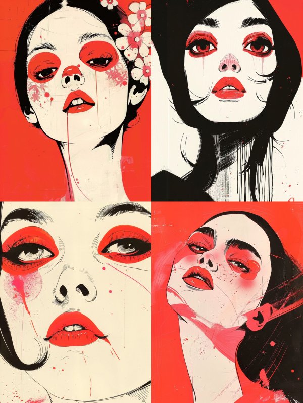 Crimson Geisha Modernist Noir