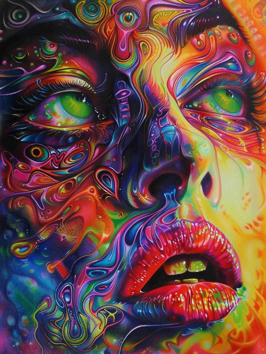Psychedelic Prism Portrait