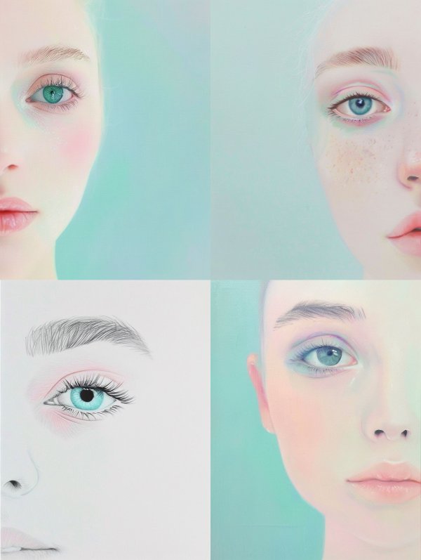 Ethereal Mint Gaze