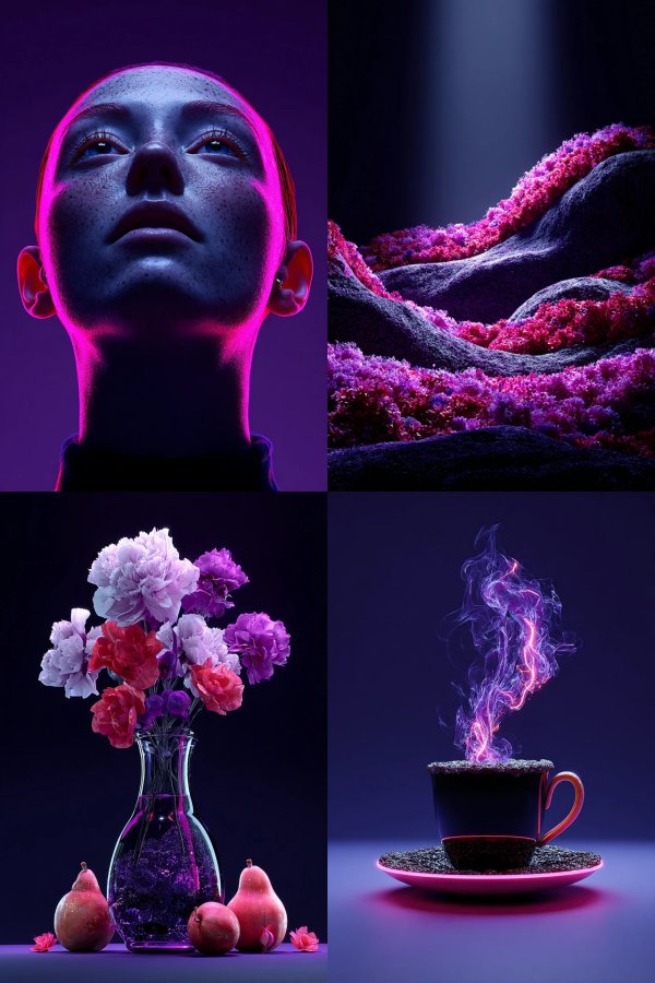 Neon Velvet Glow