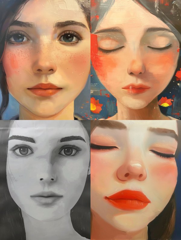Ethereal Oil Portrait