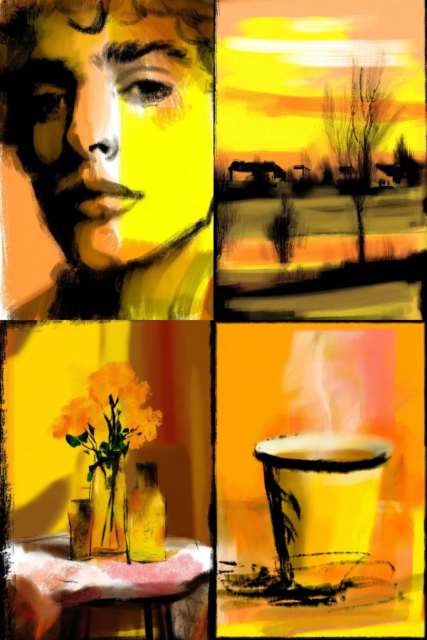 Golden Shadow Portrait