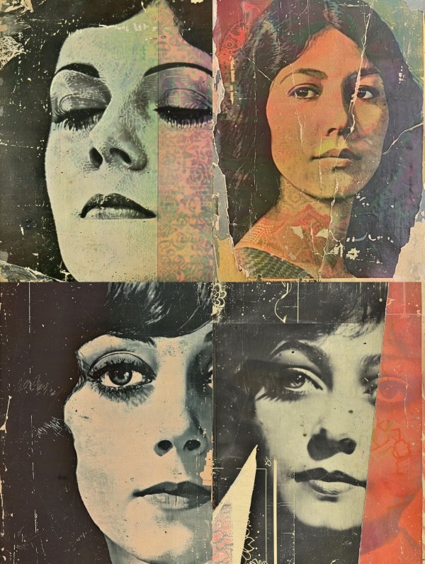 Vintage Glitch Portrait