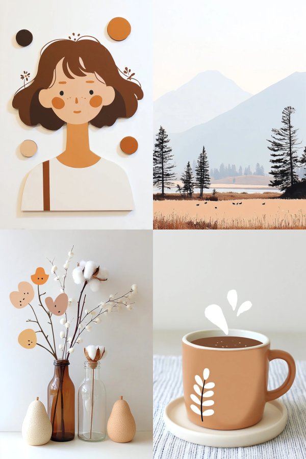 Warm Earthy Minimalist Portrait