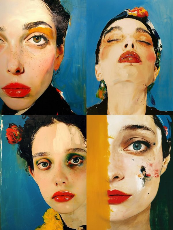 Crimson Gaze Portrait
