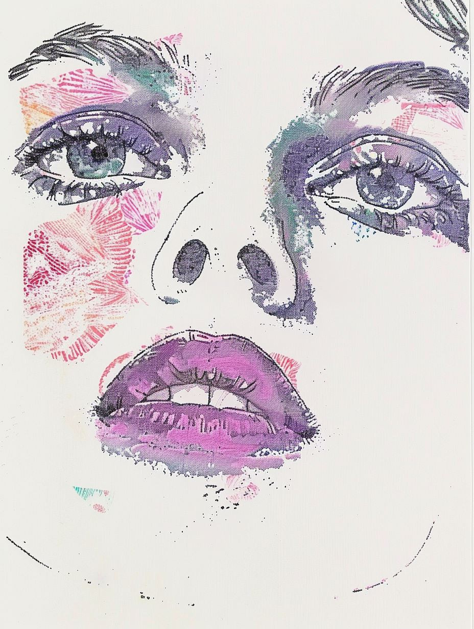 Abstract Violet Gaze