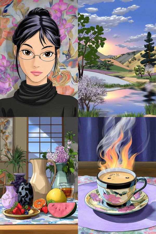 Floral Anime Elegance