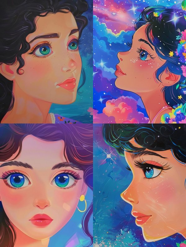 Ethereal Azure Gaze