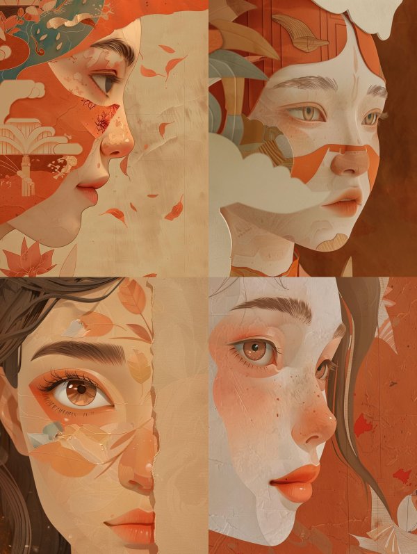 Ethereal Autumnal Portrait Fragments