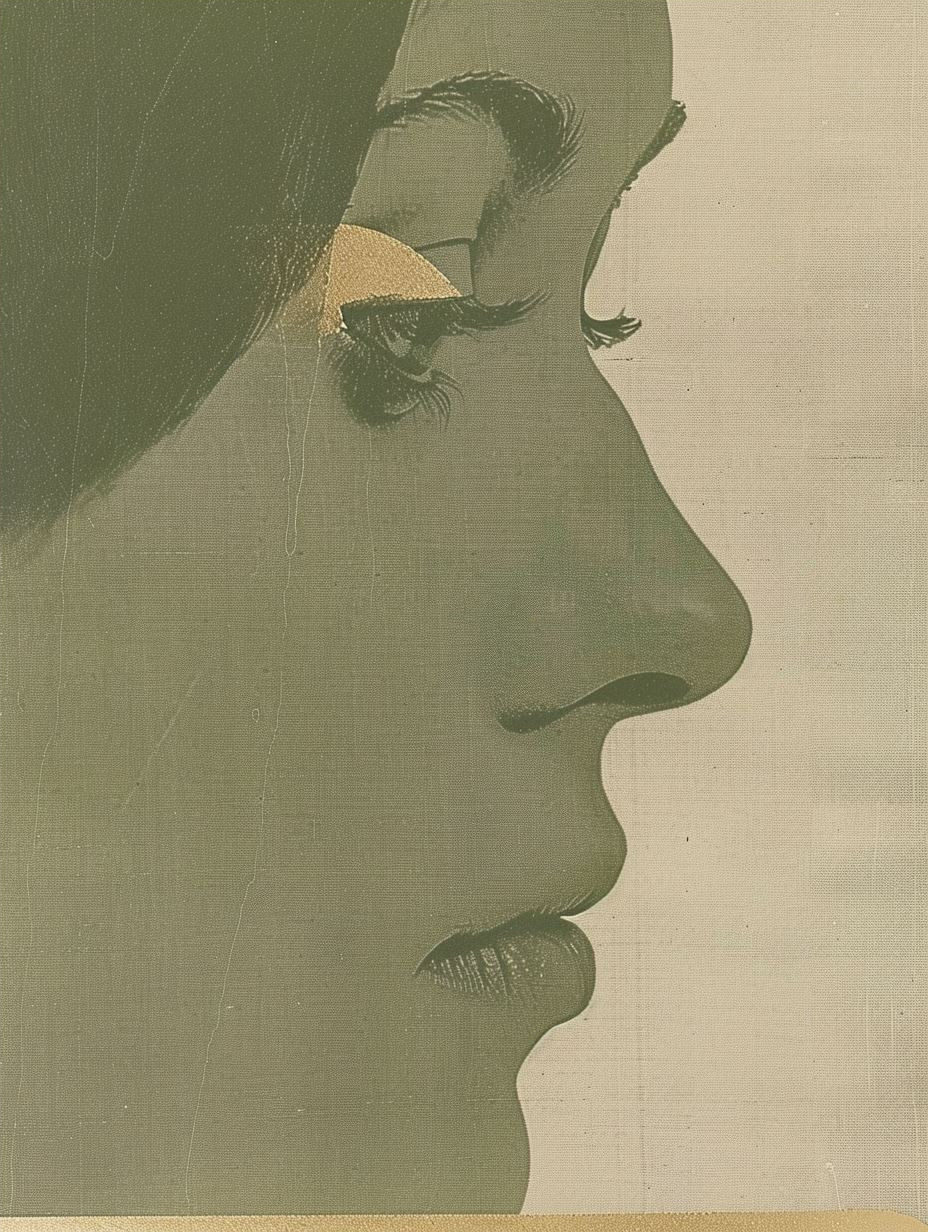Vintage Gilded Portrait Study