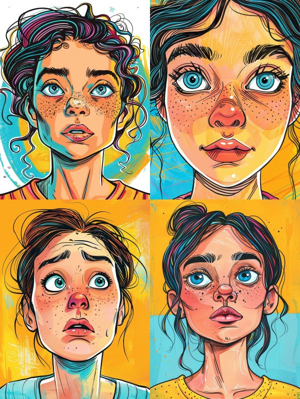 Vivid Psychedelic Portrait