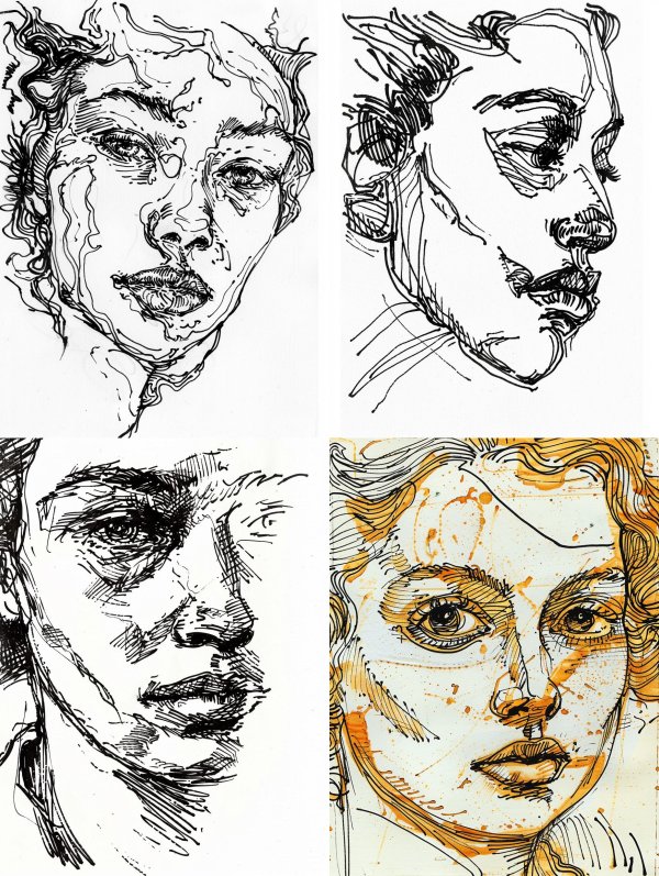 Ink Distortion Portrait