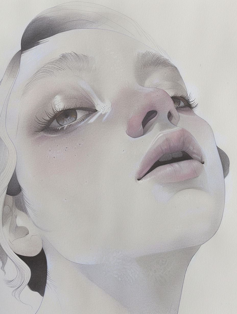 Ethereal Graphite Portrait Study
