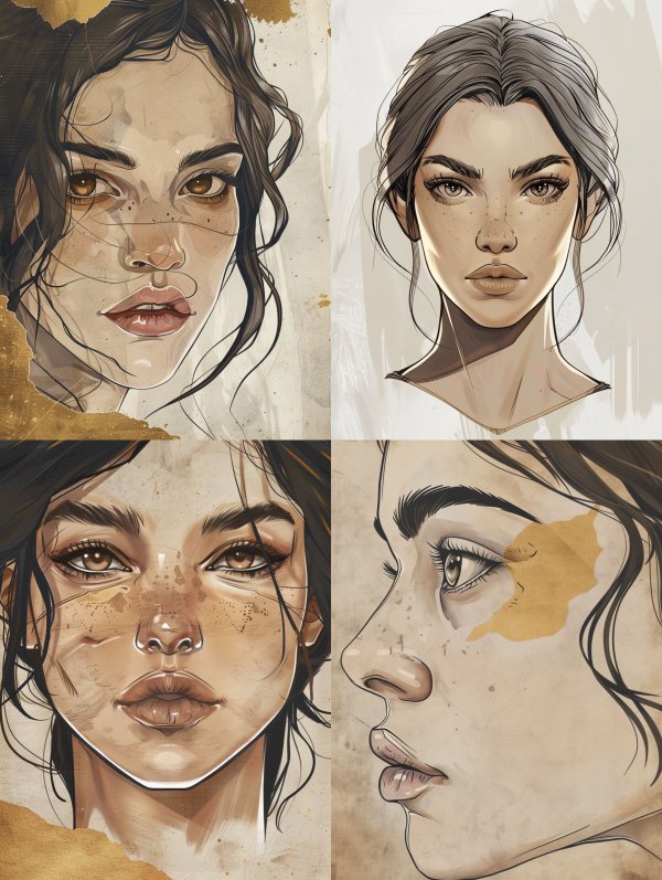 Golden Ethereal Portrait