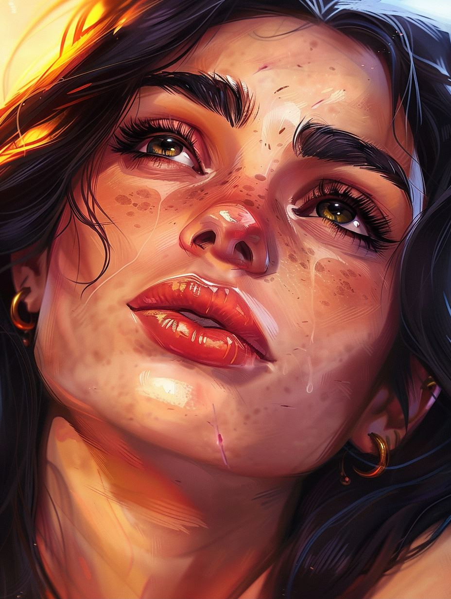 Sun-Drenched Ethereal Portrait