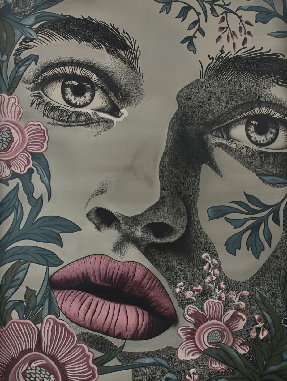 Botanical Surrealism Portrait Study