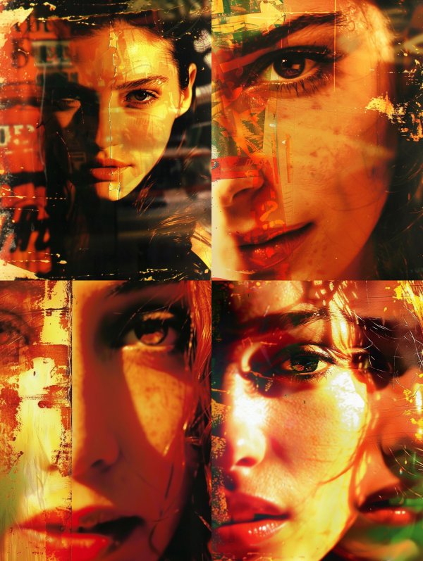 Fractured Golden Gaze