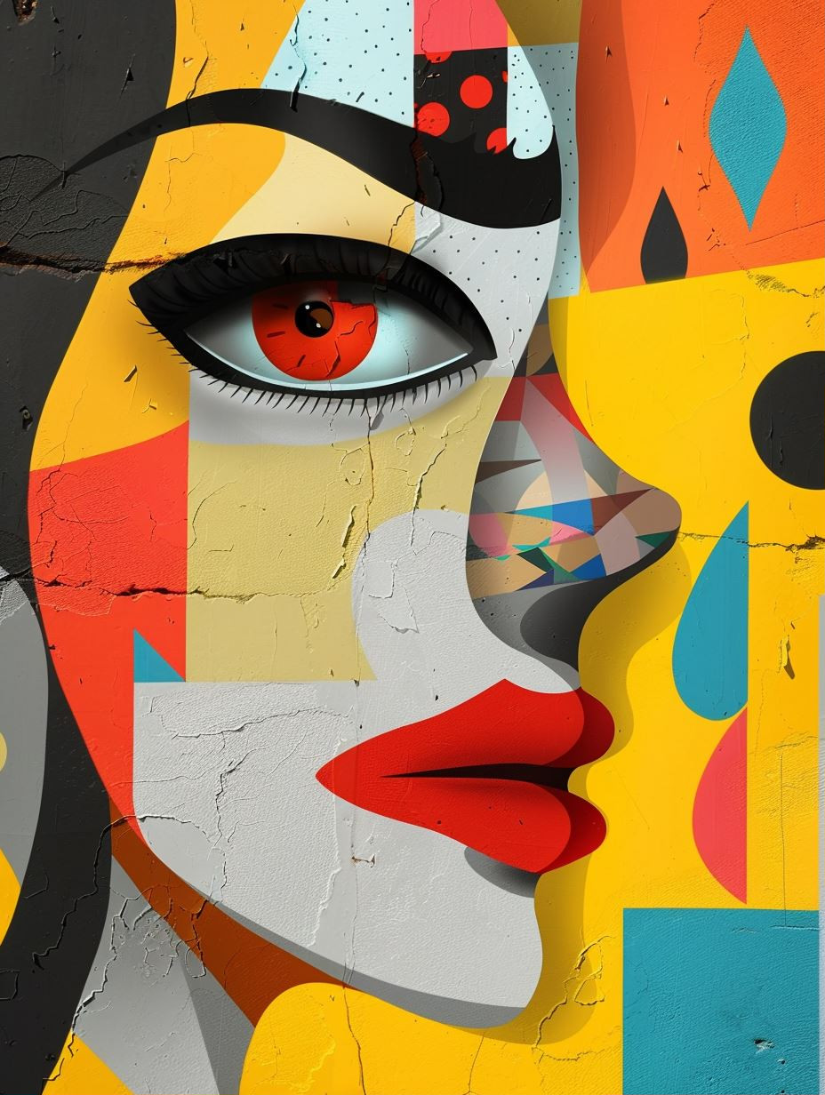 Abstract Prism Portrait