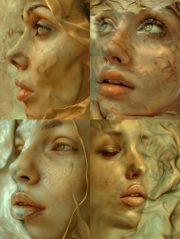 Ethereal Sculpted Marble Visages