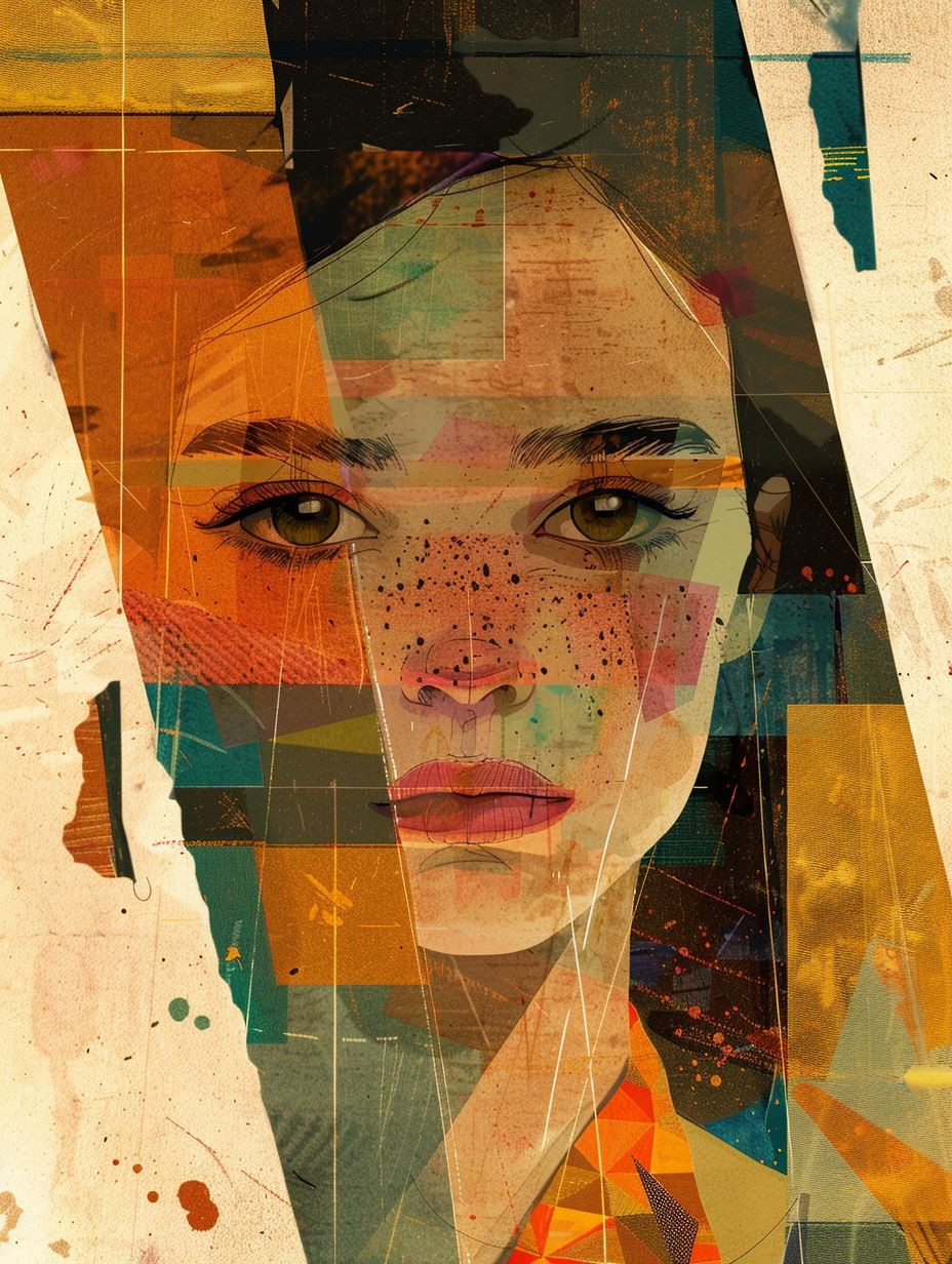 Fragmented Soul Geometric Portrait
