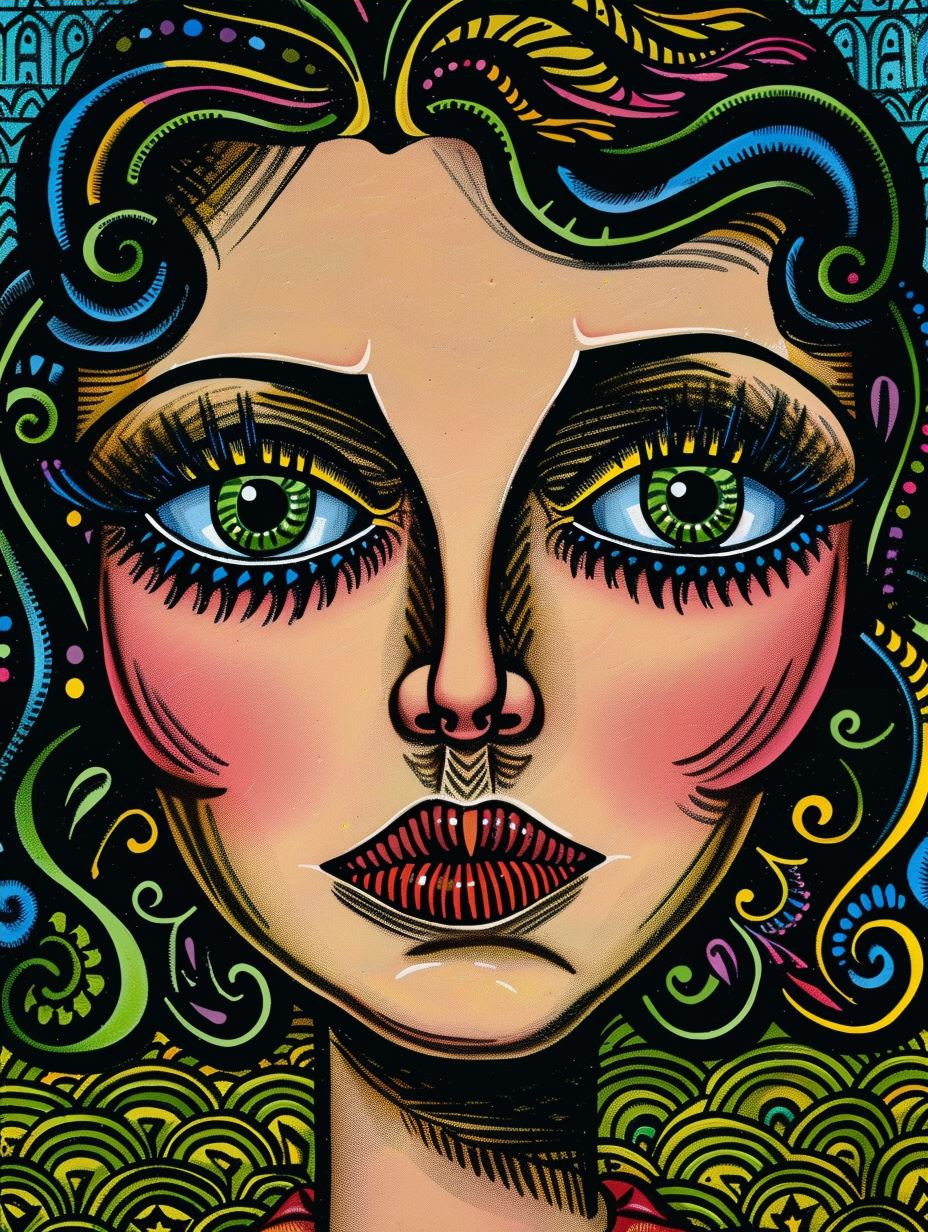 Vibrant Art Deco Portraiture