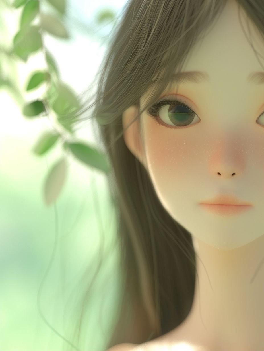 Ethereal Soft Focus Anime Portrait