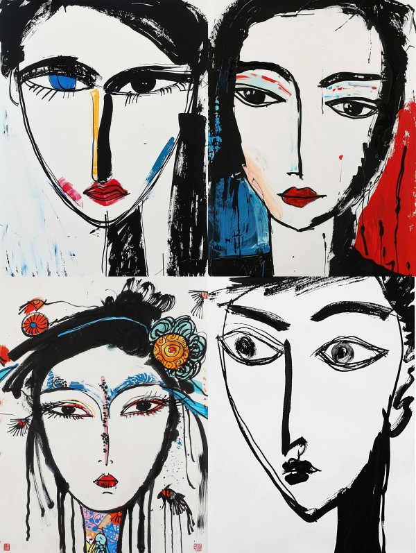 Abstract Expressionist Muse