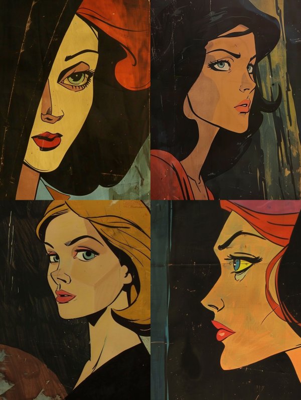 Vintage Pop Art Femme Fatale
