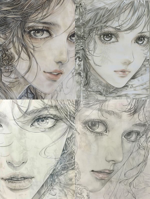 Ethereal Charcoal Portrait Study