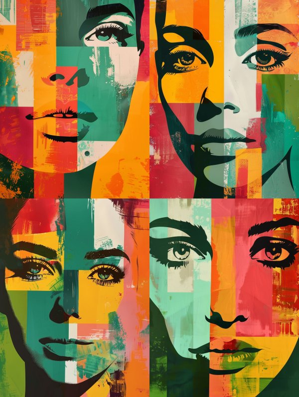 Chromatic Fragment Portrait