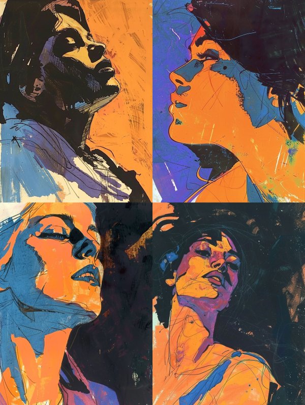 Vibrant Shadow Portrait