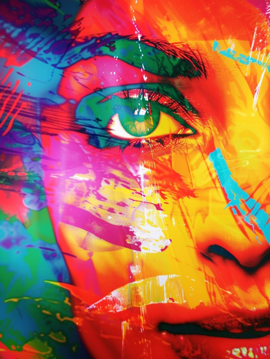 Prismatic Soul Digital Portrait